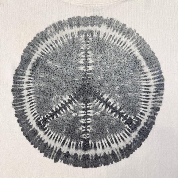 Go Couture Vintage Edition Long Sleeve Peace Sign Size L Top - Picture 2 of 8